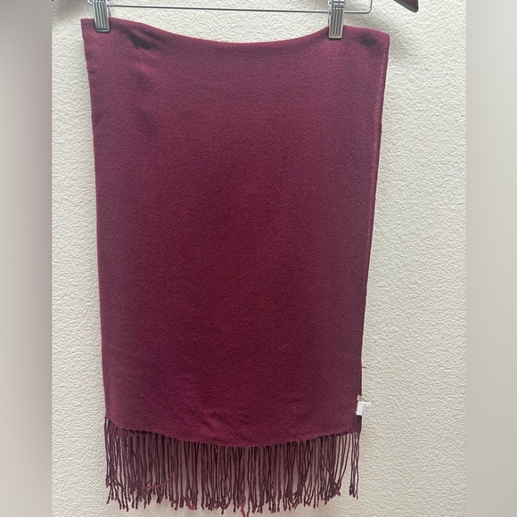 New Nordstrom Burgundy Scarf/Wrap - Picture 2 of 6